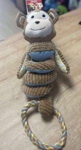 JOUET SINGE AVEC CORDE