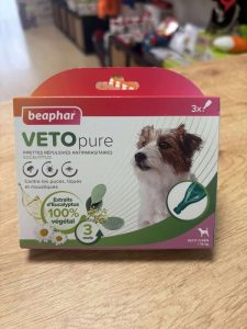 PIPETTES RPULSIVES ANTIPARASITAIRES POUR CHIEN (<15KG)