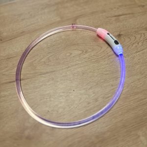 Collier lumineux transparent