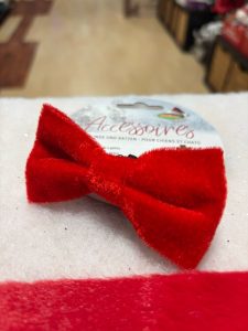 Noeud papillon rouge velours