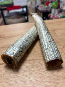 Peau avec chair de saumon