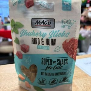Mac's friandise chat mini sticks Boeuf et Poulet 50gr